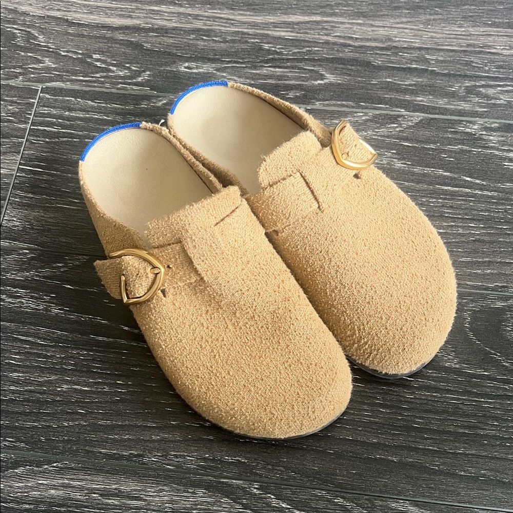 Rothy’s buckle clogs 

Light worn